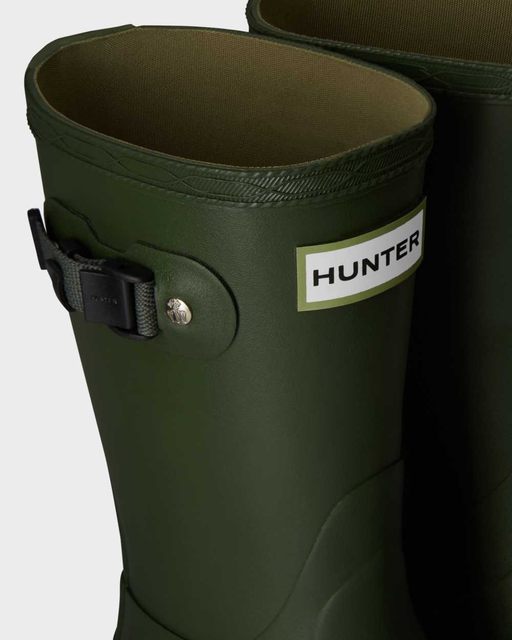 Hunter Norris Kids Rain Boots NZ-85241X Green